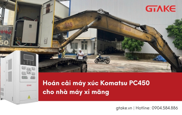 Hoán cải máy xúc Komatsu PC450 cho nhà máy xi măng