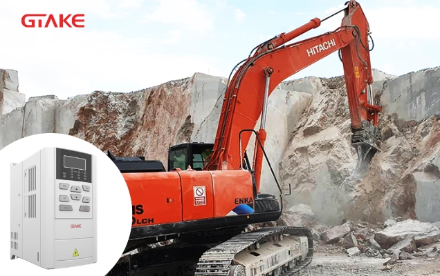 Vai trò của biến tần GTAKE GK620-4T132G trong hệ thống hoán cải máy xúc điện