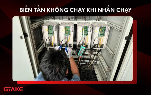biến tần không chạy khi nhấn chạy